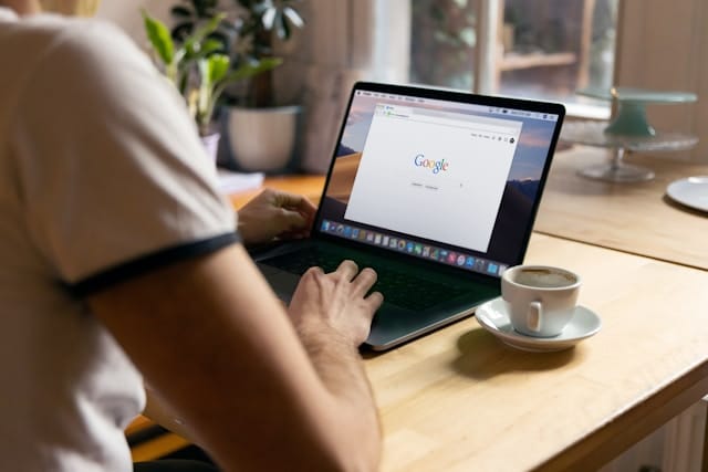 Person WOrking On A Laptop