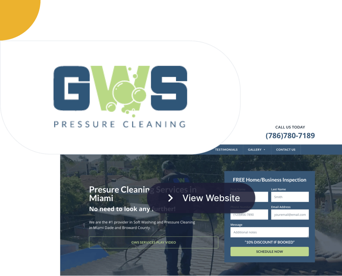 Gwspressurecleaning website