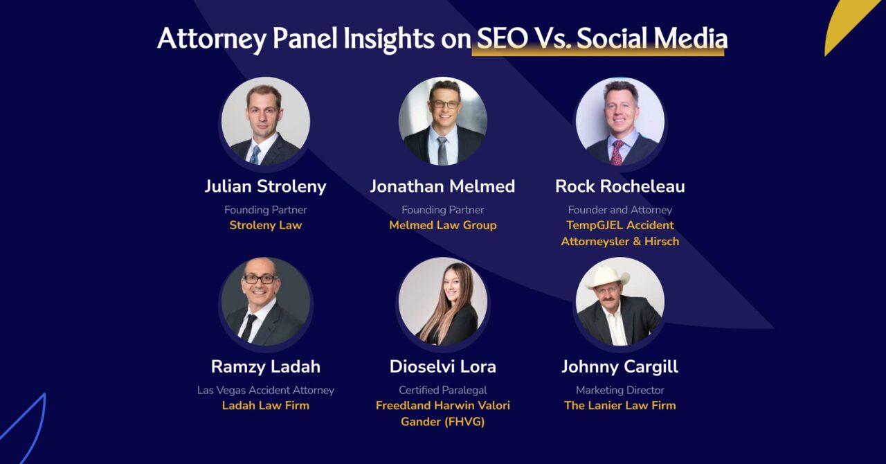 Attorney panel insights on seo vs. Social media