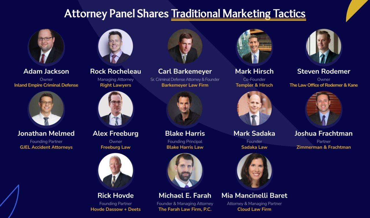 Attorney Panel Shares Traditional Marketing Tactics